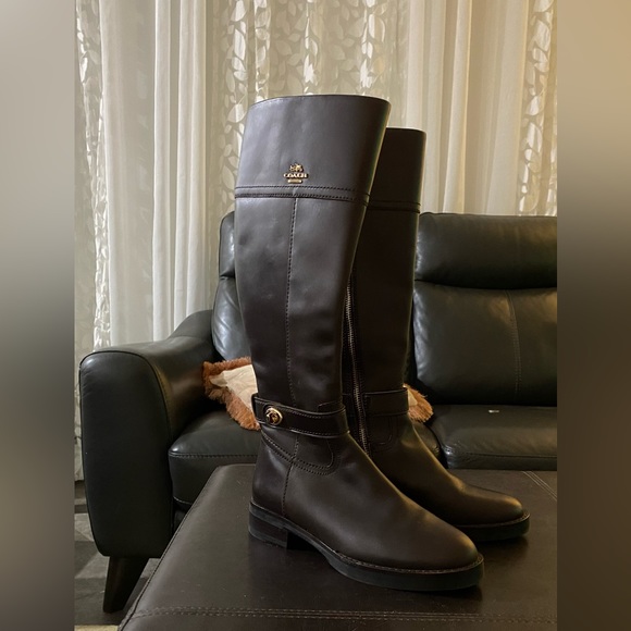 Coach Shoes - Coach Brown Boots size 5